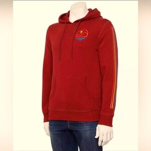 Men's Sonoma Goods For Life Air Mountain Graphic Hoodie Dark Red | Size L